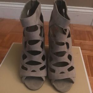Miss Sixty Suede khaki, Tan sandals-38